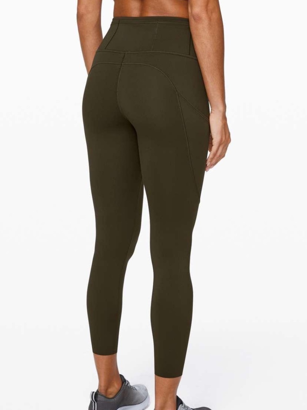 Lululemon Fast & Free Tight II 25” Dark Olive DKOV Size 12 NWT - Picture 11 of 15